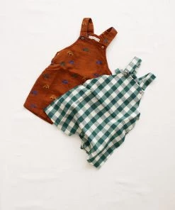 Fin & Vince Spring/summer Short Overall - Jade Check 15 Fin & Vince Spring/summer Short Overall - Jade Check