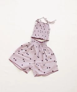 Fin & Vince Smocked Crop Blouse - Tulips Spring/summer