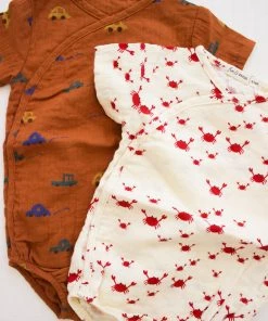 Fin & Vince Wrap Onesie - Crabs