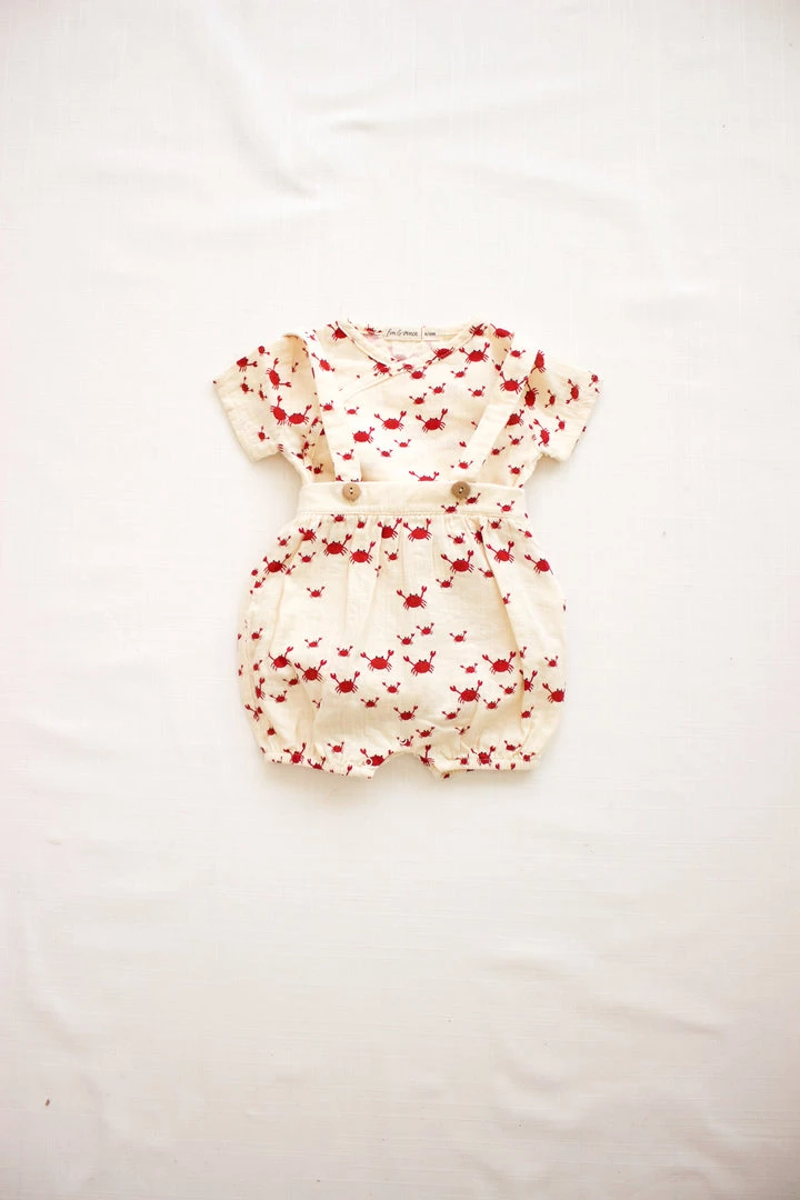 Fin & Vince Suspender Bloomer - Crabs Red, White And Blue 7 Fin & Vince Suspender Bloomer - Crabs Red, White And Blue