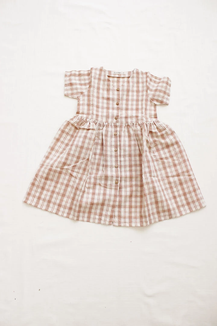 Fin & Vince Spring/summer Sicily Dress - Desert Plaid 4 Fin & Vince Spring/summer Sicily Dress - Desert Plaid