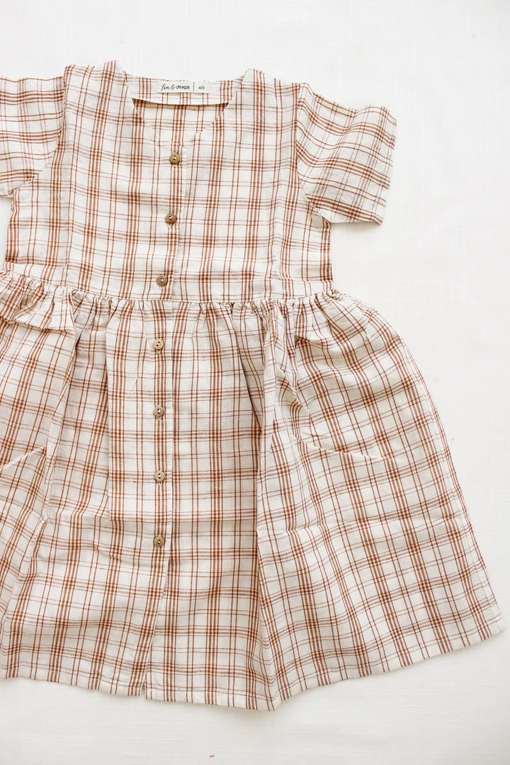 Fin & Vince Spring/summer Sicily Dress - Desert Plaid 5 Fin & Vince Spring/summer Sicily Dress - Desert Plaid