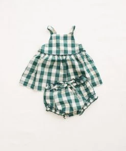 Fin & Vince Spring/summer Picnic Bloomer - Jade Check