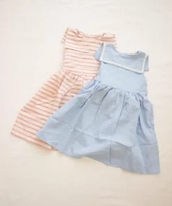 Fin & Vince Sailor Dress - Ticking Stripe Red, White And Blue 19 Fin & Vince Sailor Dress - Ticking Stripe Red, White And Blue