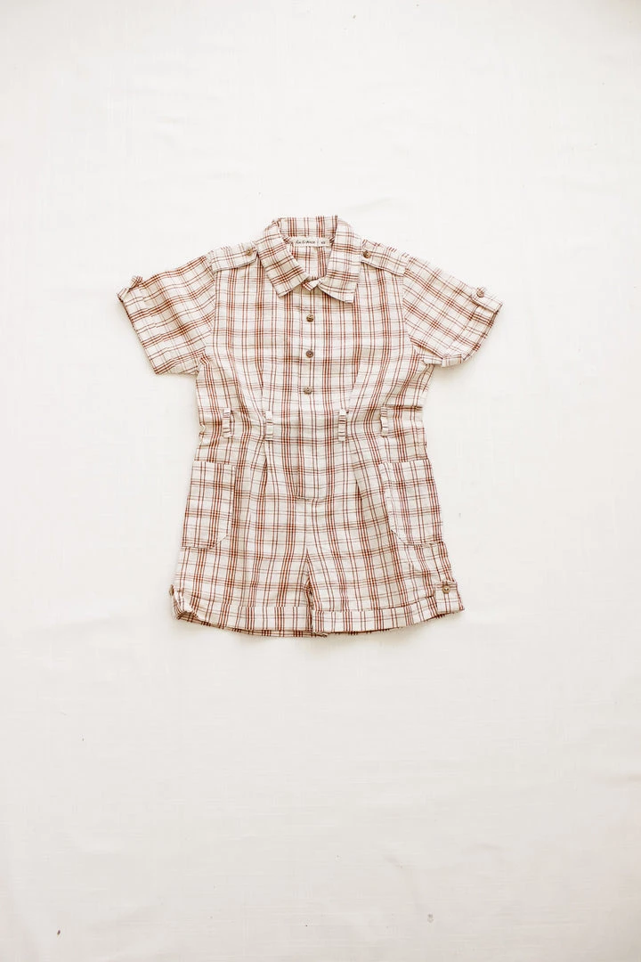 Fin & Vince Adventure Jumpsuit - Desert Plaid 4 Fin & Vince Adventure Jumpsuit - Desert Plaid