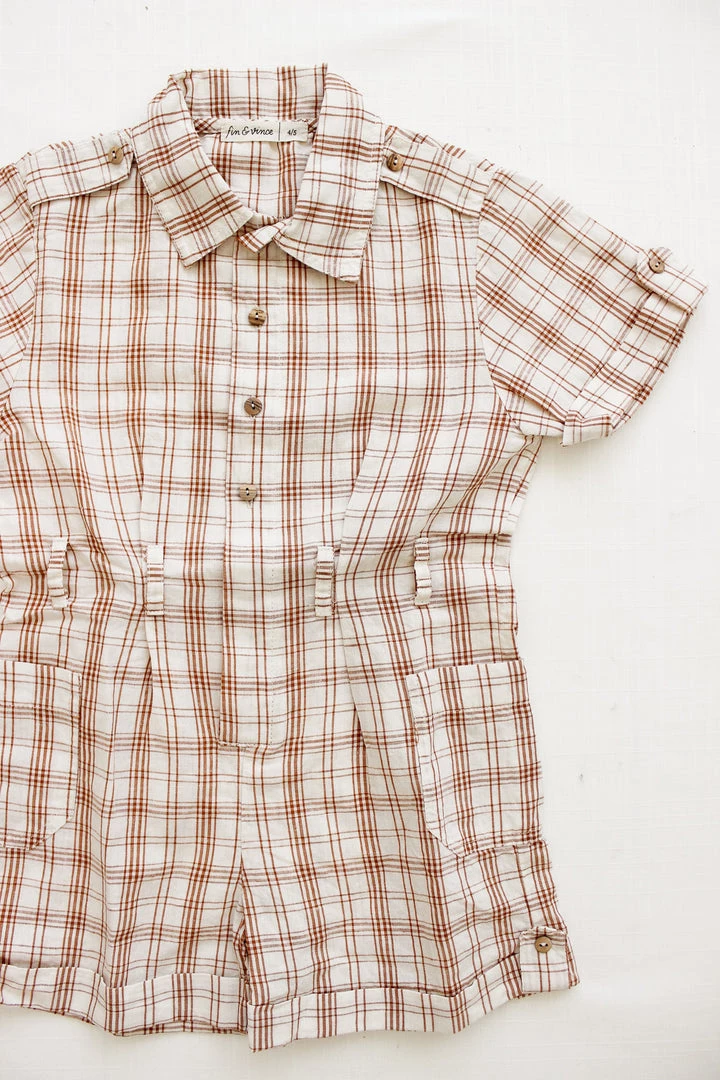 Fin & Vince Adventure Jumpsuit - Desert Plaid 5 Fin & Vince Adventure Jumpsuit - Desert Plaid