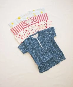 Fin & Vince Red, White And Blue Rash Guard - Crabs