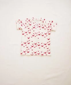 Fin & Vince Red, White And Blue Rash Guard - Crabs