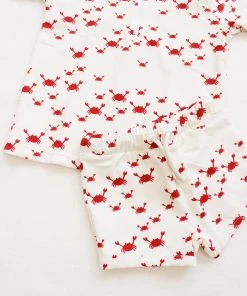 Fin & Vince Red, White And Blue Scuba Trunks - Crabs