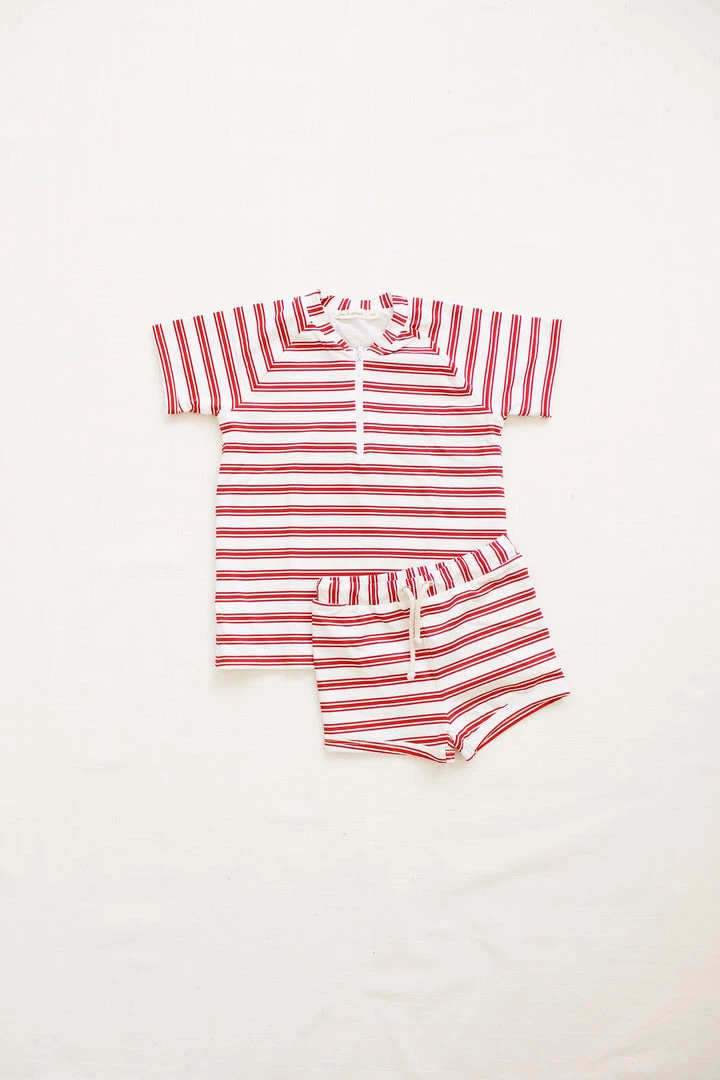 Fin & Vince Rash Guard - Ticking Stripe 5 Fin & Vince Rash Guard - Ticking Stripe