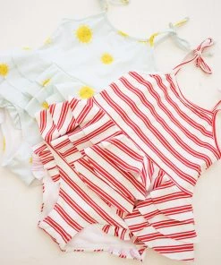 Fin & Vince Sunny Swimsuit - Ticking Stripe 11 Fin & Vince Sunny Swimsuit - Ticking Stripe