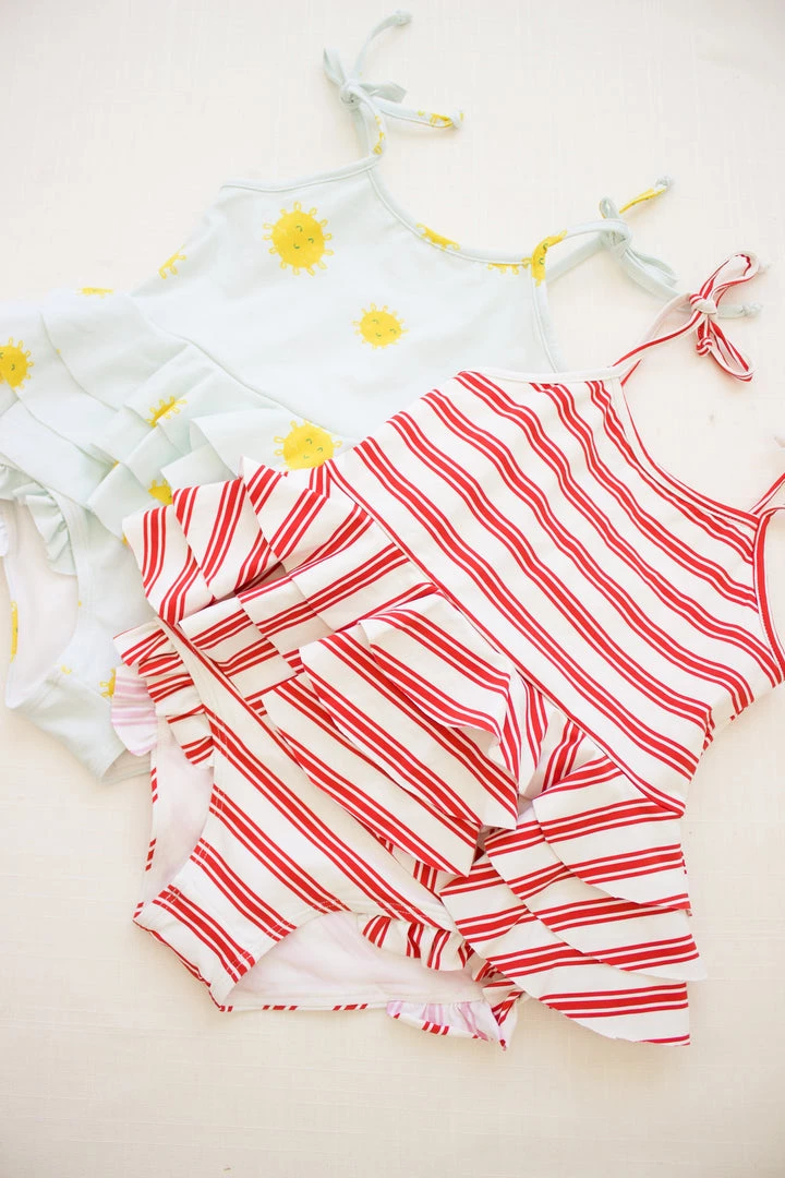 Fin & Vince Sunny Swimsuit - Ticking Stripe 6 Fin & Vince Sunny Swimsuit - Ticking Stripe