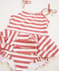Fin & Vince Sunny Swimsuit - Ticking Stripe 10 Fin & Vince Sunny Swimsuit - Ticking Stripe