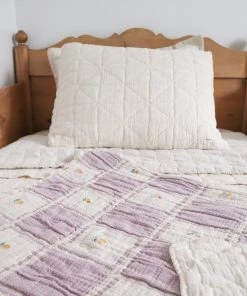 Fin & Vince Tulip Patchwork Blanket - Crib Size New