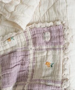 Fin & Vince Tulip Patchwork Blanket - Crib Size New