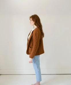 Fin & Vince Sale Women's Quilted Jacket - Hazelnut 8 Fin & Vince Sale Women's Quilted Jacket - Hazelnut