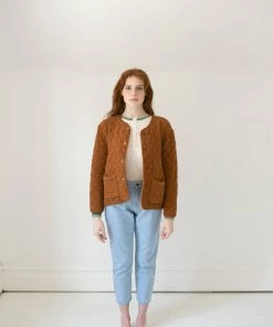 Fin & Vince Sale Women's Quilted Jacket - Hazelnut 9 Fin & Vince Sale Women's Quilted Jacket - Hazelnut