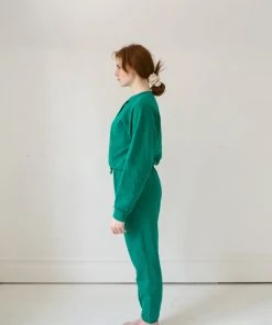 Fin & Vince Sale Women's Fleece Jogger - Jade