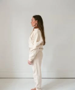 Fin & Vince Women's Fleece Jogger - Sand Sale