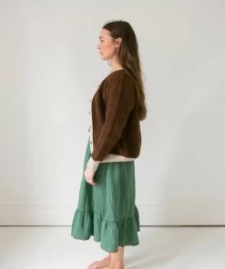 Fin & Vince Sale Women's Chunky Cardigan - Ash Brown