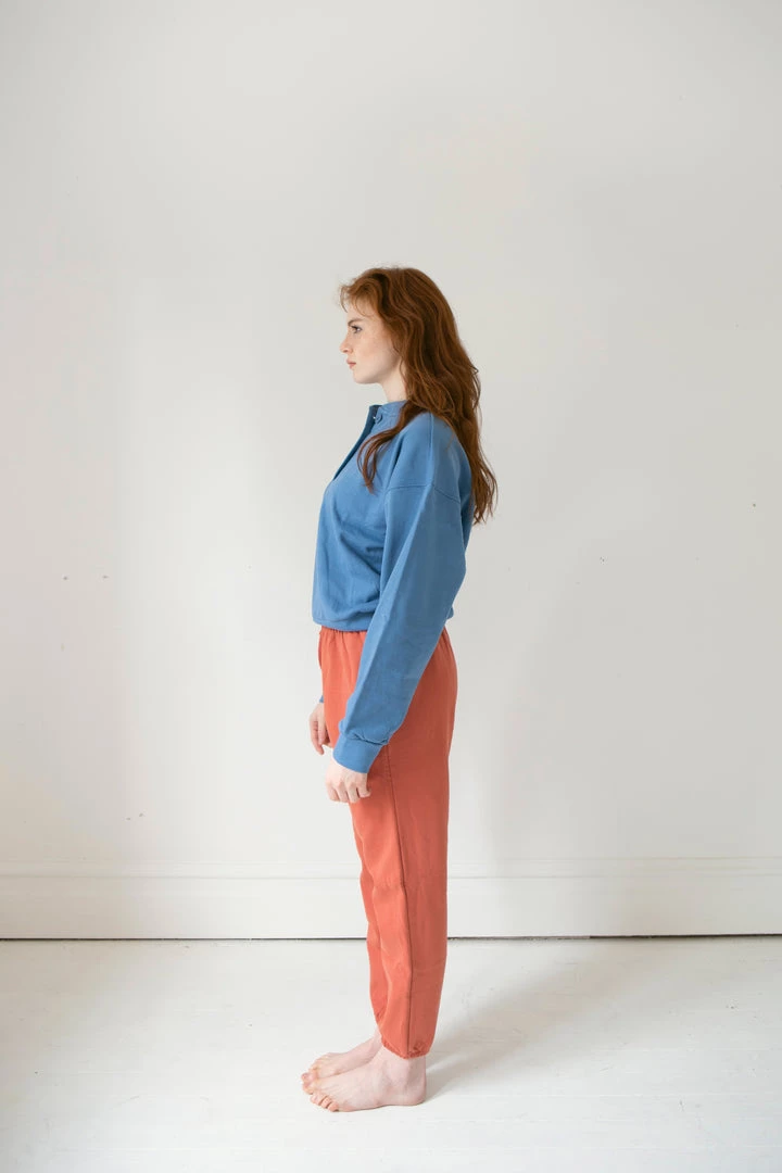 Fin & Vince Women's Fleece Jogger - Tomato 5 Fin & Vince Women's Fleece Jogger - Tomato