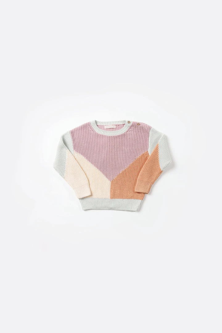 Fin & Vince Spring/summer Chunky Sweater - Pastel Sorbet 5 Fin & Vince Spring/summer Chunky Sweater - Pastel Sorbet
