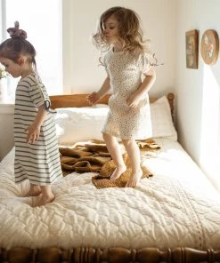 Fin & Vince Nightgown - Petit Floral - Pale Mauve