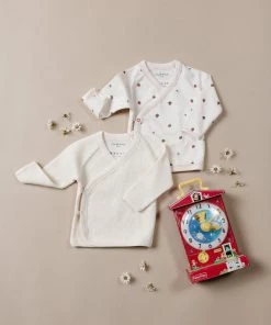 Fin & Vince Wrap Top - Milk/banana 8 Fin & Vince Wrap Top - Milk/banana