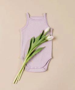 Fin & Vince Strap Bodysuit - Pointelle - Lilac Spring/summer