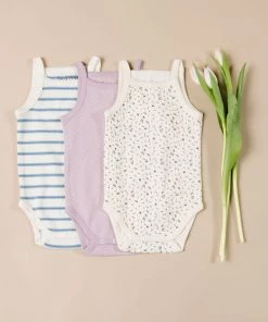 Fin & Vince Strap Bodysuit - Pointelle - Lilac Spring/summer