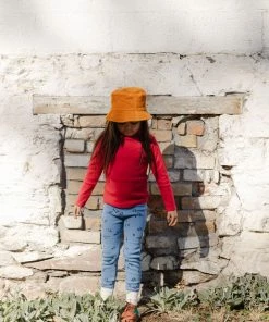 Fin & Vince Sale Ribbed Turtleneck - Chili