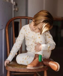 Fin & Vince Sale Waffle Home Pant - Starry Sky