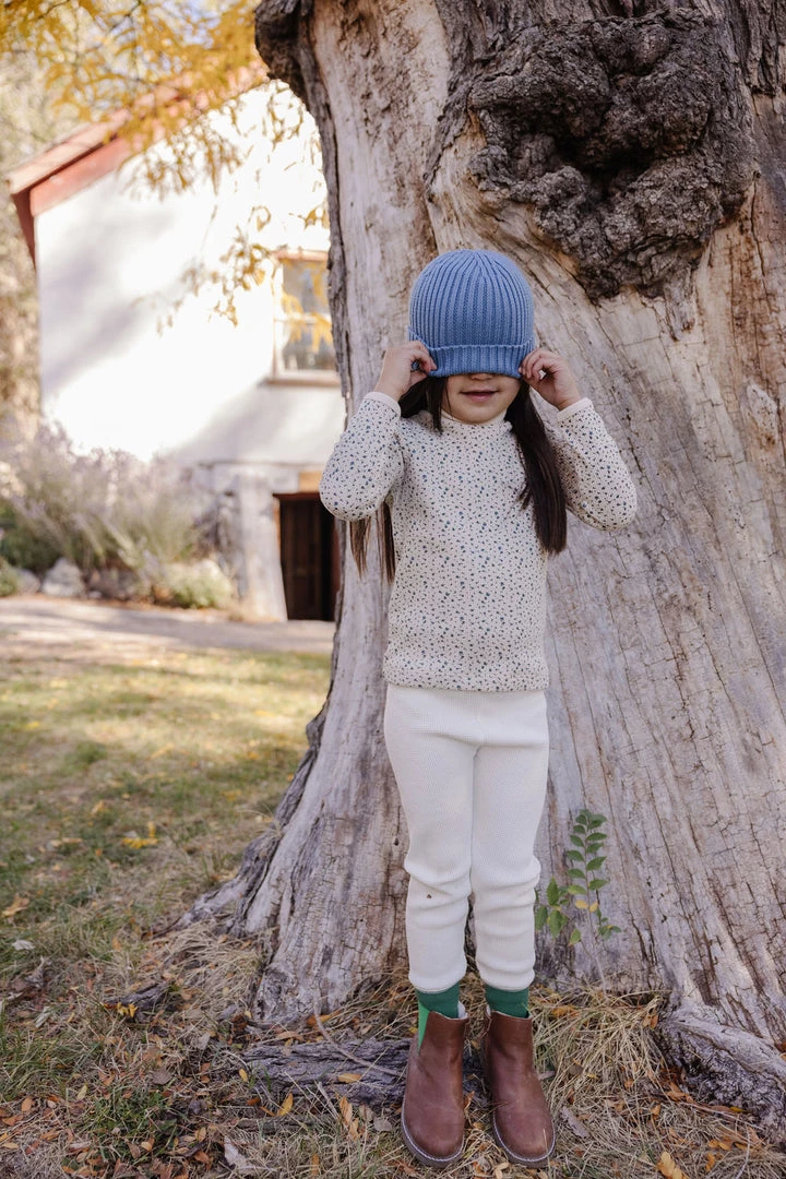 Fin & Vince Waffle Home Pant - Milk/ Fern Retro Cuff Sale 5 Fin & Vince Waffle Home Pant - Milk/ Fern Retro Cuff Sale