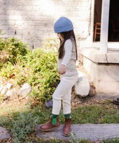 Fin & Vince Waffle Home Pant - Milk/ Fern Retro Cuff Sale 12 Fin & Vince Waffle Home Pant - Milk/ Fern Retro Cuff Sale