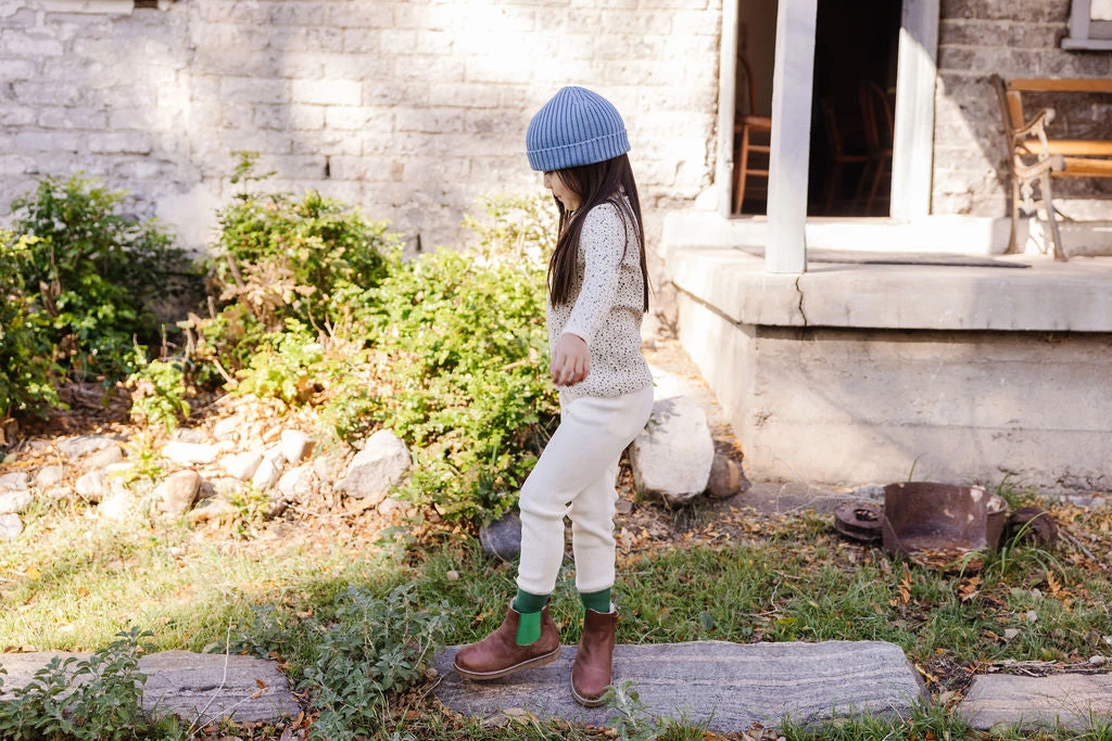 Fin & Vince Waffle Home Pant - Milk/ Fern Retro Cuff Sale 6 Fin & Vince Waffle Home Pant - Milk/ Fern Retro Cuff Sale