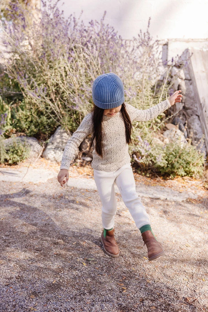 Fin & Vince Waffle Home Pant - Milk/ Fern Retro Cuff Sale 7 Fin & Vince Waffle Home Pant - Milk/ Fern Retro Cuff Sale