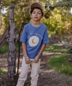Fin & Vince Baseball Tee - Vintage Blue Shooting Star