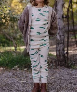 Fin & Vince Sale Waffle Home Pant - Alligator