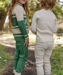 Fin & Vince Waffle Home Pant - Milk/ Blue Sale 7 Fin & Vince Waffle Home Pant - Milk/ Blue Sale