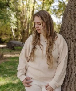 Fin & Vince Sale Women's Raglan Tee - Sand