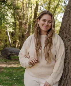 Fin & Vince Sale Women's Raglan Tee - Sand