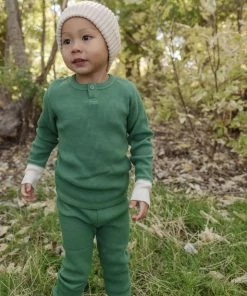 Fin & Vince Waffle Home Pant - Fern Sale