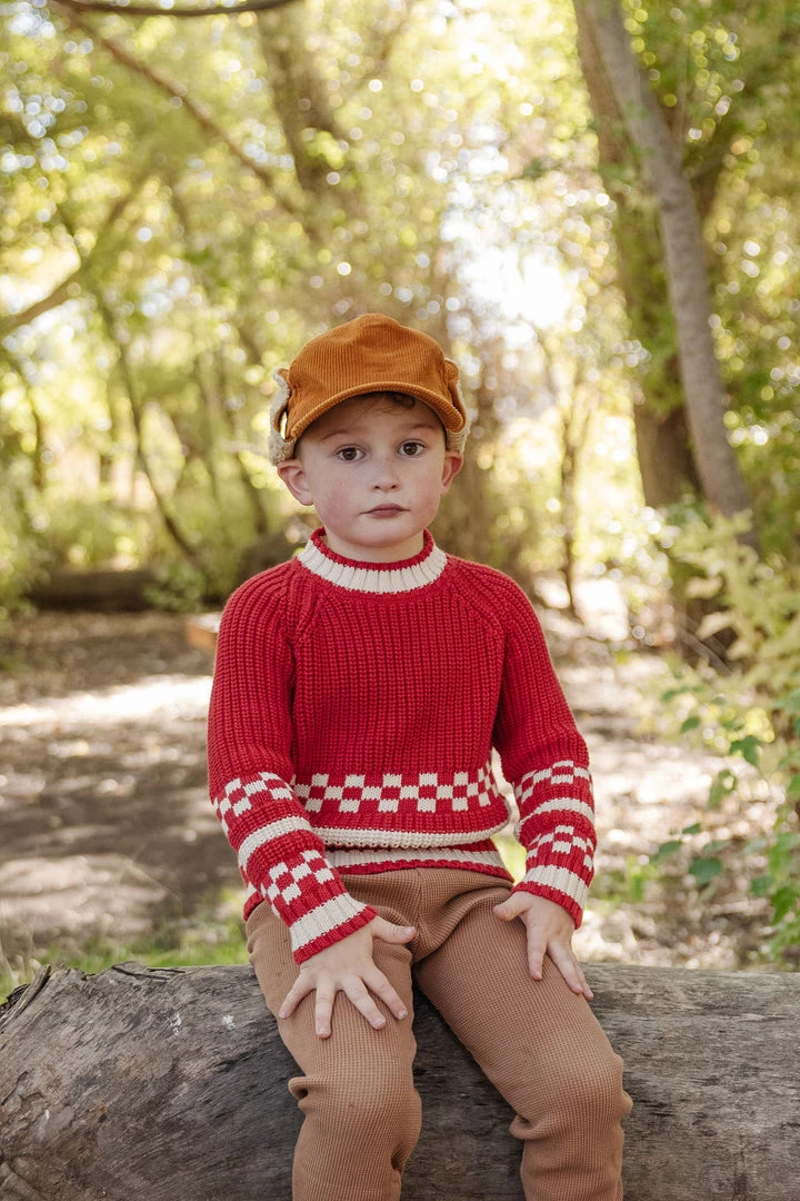 Fin & Vince Waffle Home Pant - Cinnamon 5 Fin & Vince Waffle Home Pant - Cinnamon