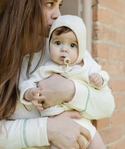 Fin & Vince Bloomer - Milk + Emerald Stitch