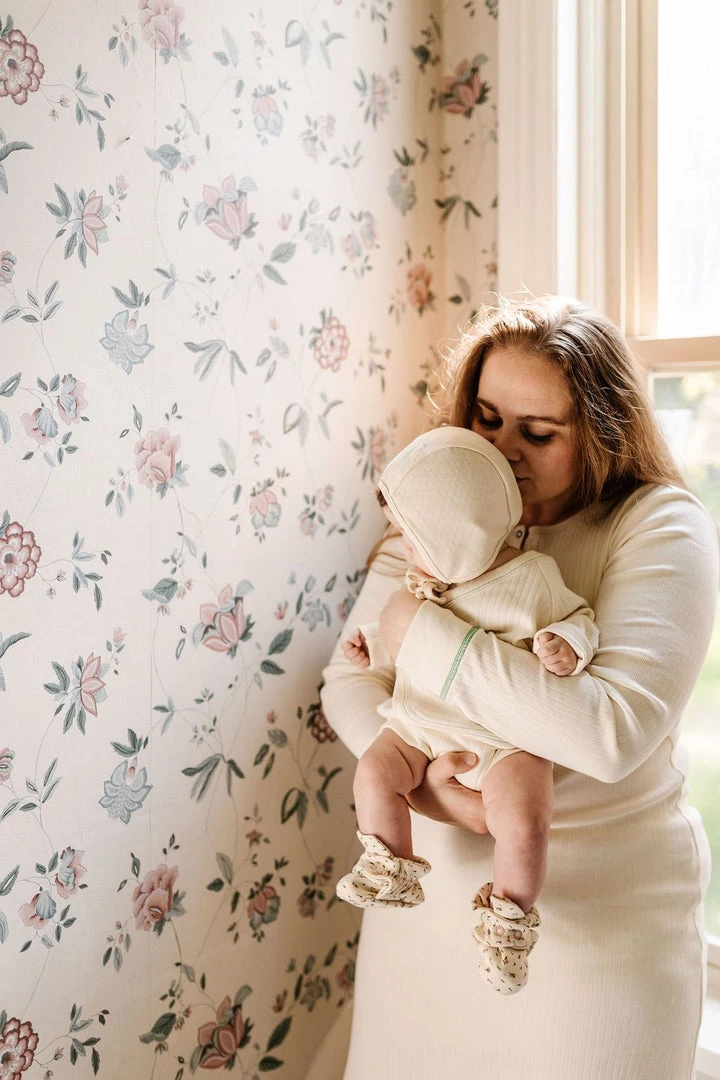 Fin & Vince Sale Women's Nightgown - Milk + Emerald Stitch 15 Fin & Vince Sale Women's Nightgown - Milk + Emerald Stitch