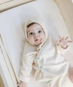 Fin & Vince Bloomer - Milk + Emerald Stitch