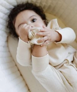 Fin & Vince Bib - Milk Pointelle Sale