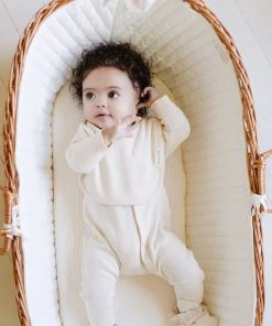 Fin & Vince Bib - Milk Pointelle Sale