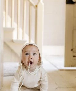 Fin & Vince Primary Bonnet - Milk + Emerald Stitch 25 Fin & Vince Primary Bonnet - Milk + Emerald Stitch