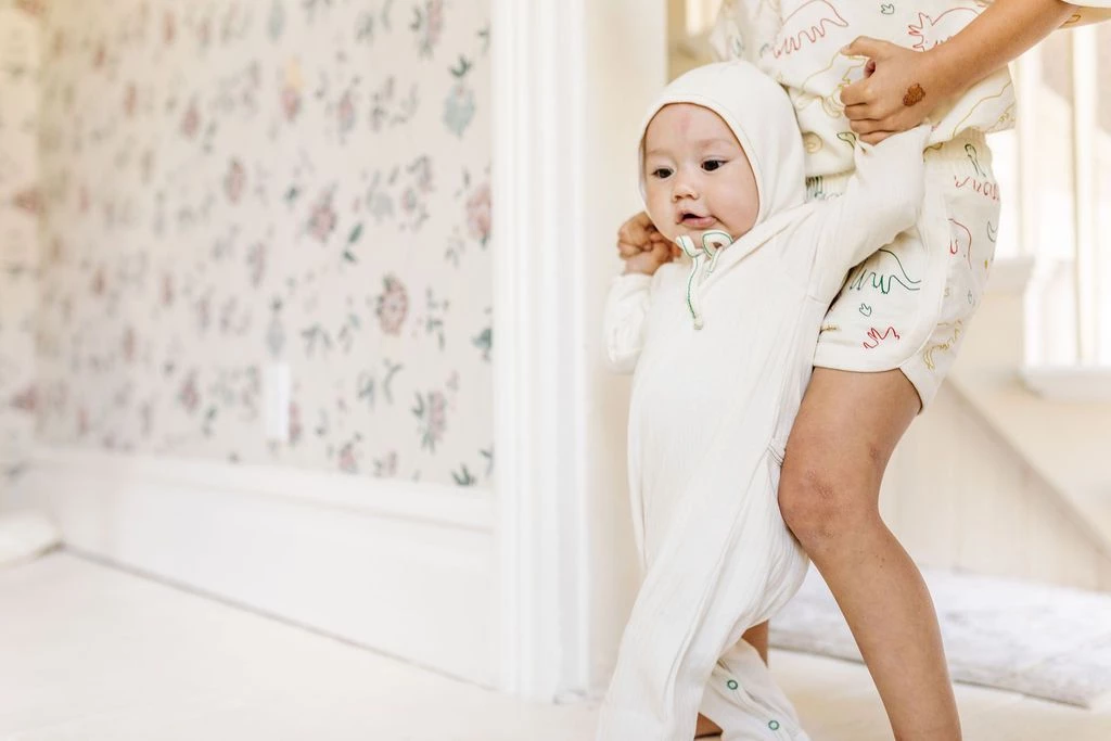 Fin & Vince Primary Bonnet - Milk + Emerald Stitch 9 Fin & Vince Primary Bonnet - Milk + Emerald Stitch